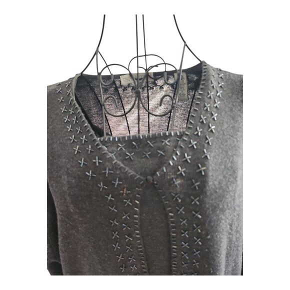 Valerie Stevens 2-pcs Set Tank Cardigan 2X 100% Merino Wool grandmacore formal - Picture 3 of 13